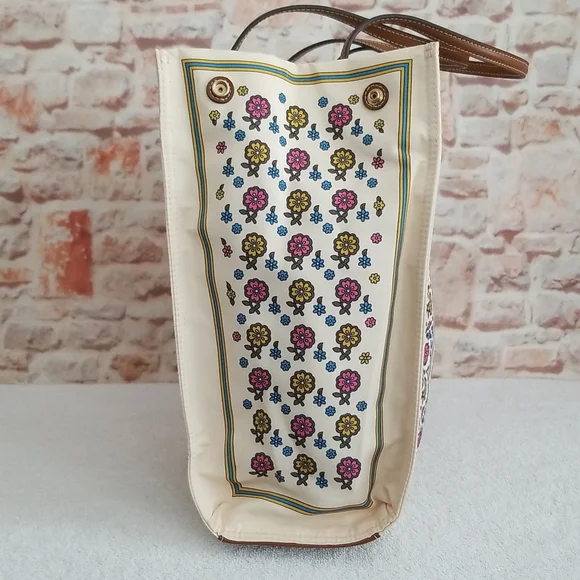 New Tory Burch Ella Printed Tote - Picture 4 of 13